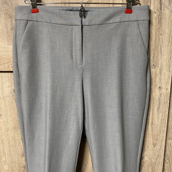 Columnist straight leg MID rise 6 LONG Light Heather Grey  Great condit worn 4x - Picture 2 of 16